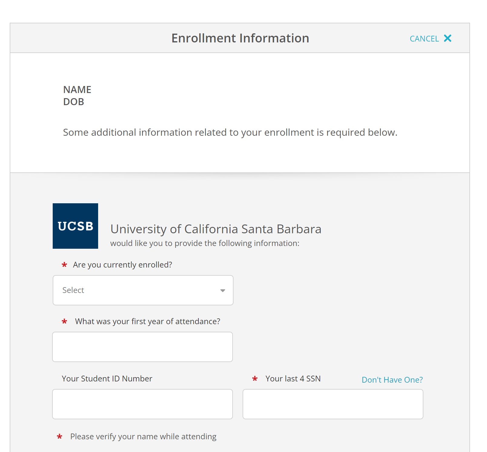 parchment enrollment information